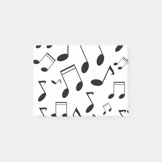 音楽ノート黒 ポストイット (正面)