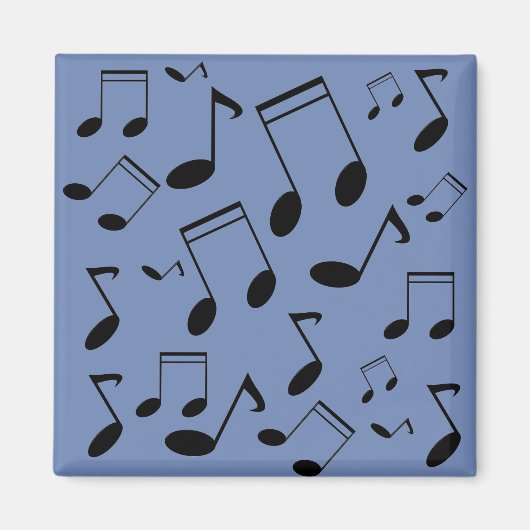 音楽ノート黒 マグネット (正面)