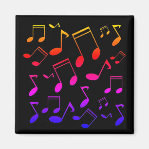 音楽ノート黒 マグネット
