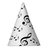 "音楽ノート"のパーティーの帽子 パーティーハット (右)