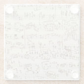 音楽ノート ガラスコースター (裏面)