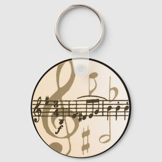 音楽ノート キーホルダー (正面)