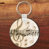 音楽ノート キーホルダー (正面)