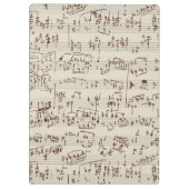 音楽ノート クリップボード (裏面)