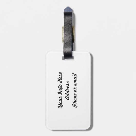 音楽ノート&クレフ、 音符記号学生ミュージシャンギフト ラゲッジタグ (裏面縦)