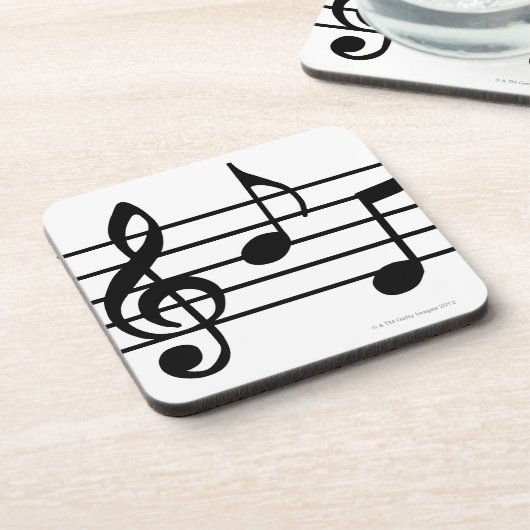 音楽ノート コースター (左側)