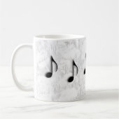 音楽ノート コーヒーマグカップ (左)