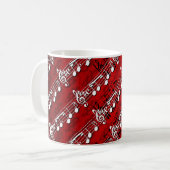 音楽ノート コーヒーマグカップ (正面左)