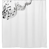 音楽ノート シャワーカーテン (正面)
