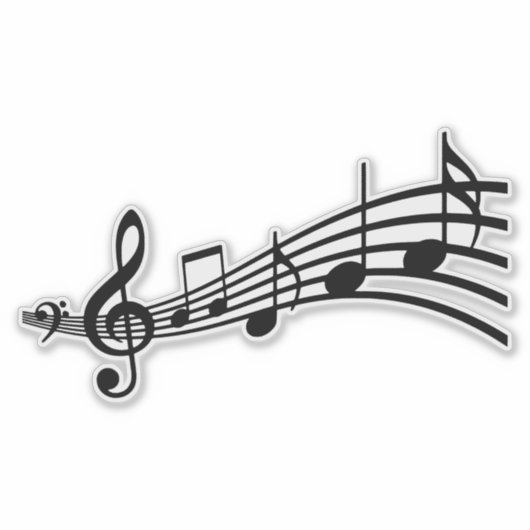 音楽ノート シール (正面)