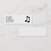 音楽ノート スキニー名刺 (正面/裏面)