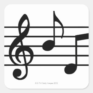 音楽ノート スクエアシール