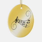 音楽ノート セラミックオーナメント (右)