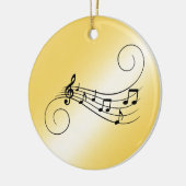 音楽ノート セラミックオーナメント (左)