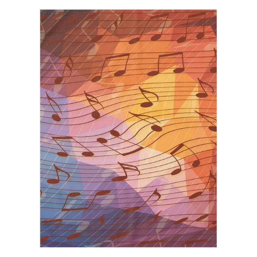 音楽ノート テーブルクロス (正面)