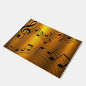 音楽ノート ドアマット (アングル)