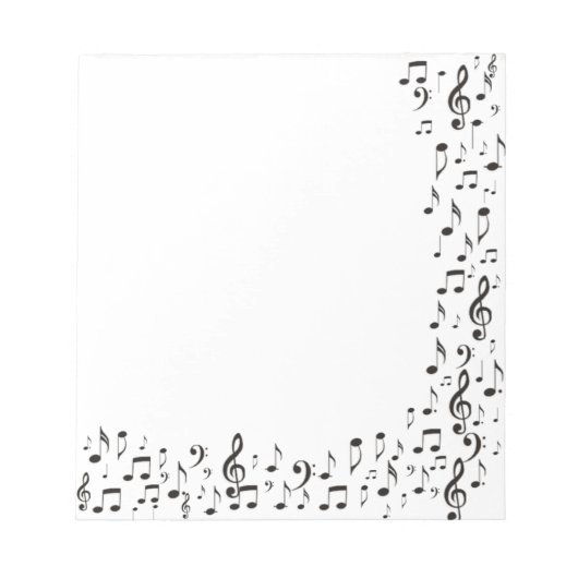 音楽ノート ノートパッド (正面)