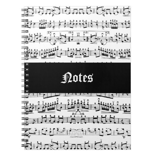 音楽ノート ノートブック (正面)