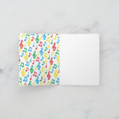 音楽ノート バンド 教師 ノートカード (内部)