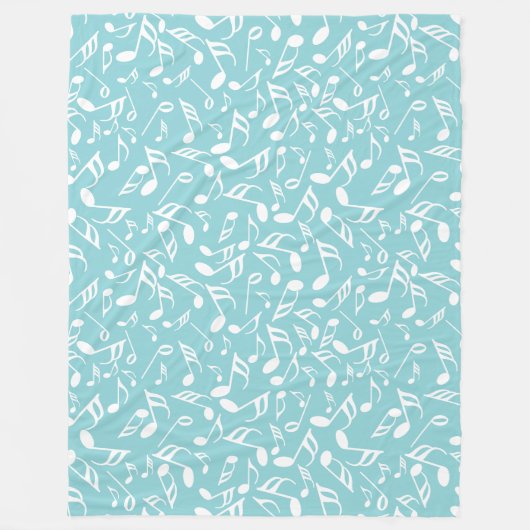 音楽ノート フリースブランケット (正面)