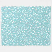 音楽ノート フリースブランケット (正面(横))