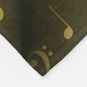 音楽ノート フリースブランケット (角)