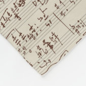 音楽ノート フリースブランケット (角)