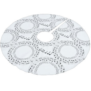 音楽ノート ブラッシュドポリエステルツリースカート