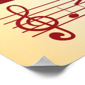 音楽ノート ポスター (角)