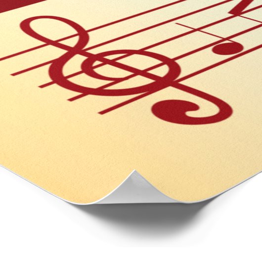 音楽ノート ポスター (角)