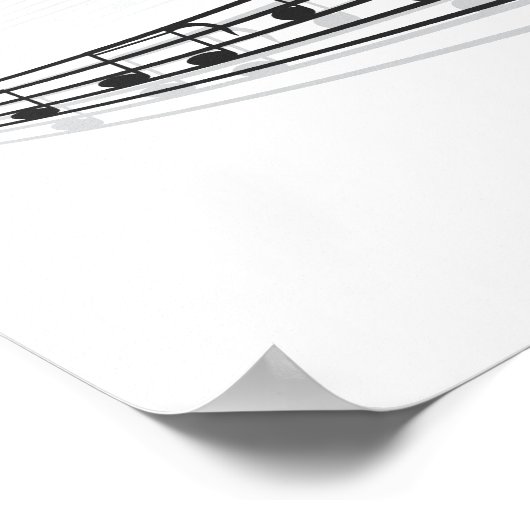 音楽ノート ポスター (角)