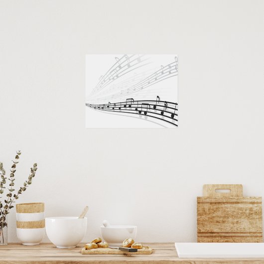 音楽ノート ポスター (キッチン)