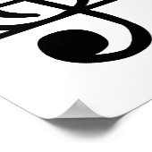 音楽ノート ポスター (角)