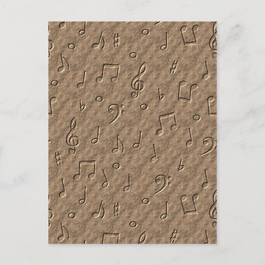音楽ノート ポストカード (正面)