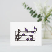 音楽ノート ポストカード (スタンド正面)