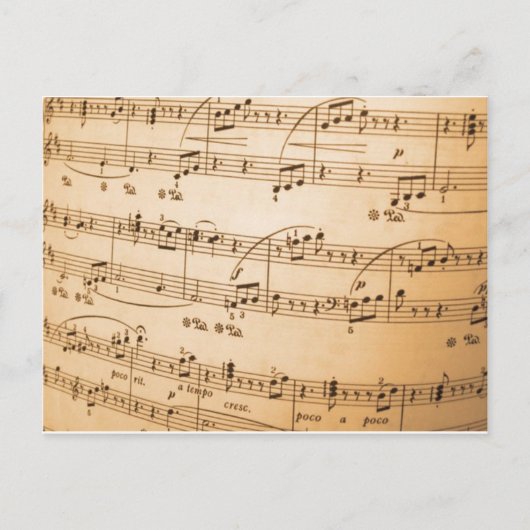 音楽ノート ポストカード (正面)