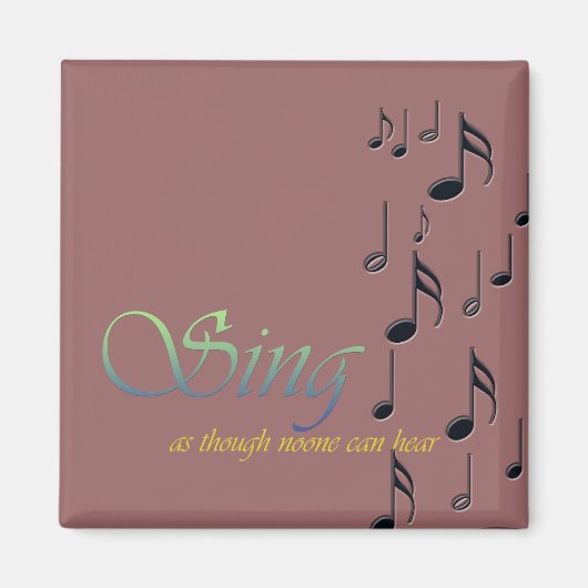 音楽ノート マグネット (正面)