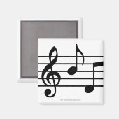 音楽ノート マグネット (正面/裏面)