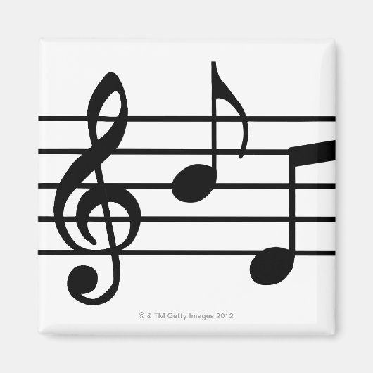 音楽ノート マグネット (正面)