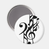 音楽ノート マグネット (正面/裏面)