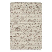 音楽ノート ミニクリップボード (裏面)