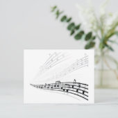 音楽ノート～ミュージカル記号 ポストカード (スタンド正面)