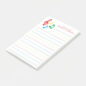 音楽ノート ミュージシャン 教師 ポストイット (アングル)