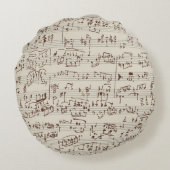 音楽ノート ラウンドクッション (裏面)
