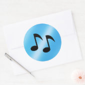 音楽ノート ラウンドシール (封筒)