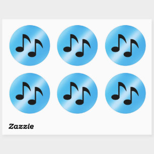音楽ノート ラウンドシール
