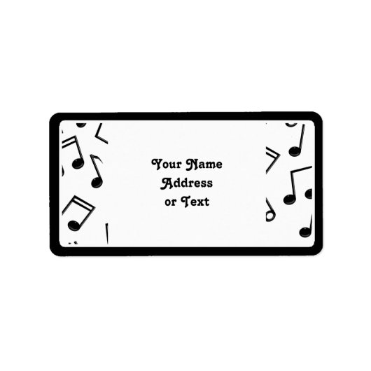 音楽ノート ラベル (正面)