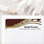 音楽ノート ラベル (インサイチュ)