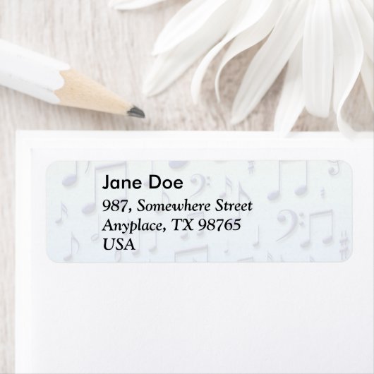 音楽ノート ラベル (インサイチュ)