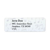 音楽ノート ラベル (正面)